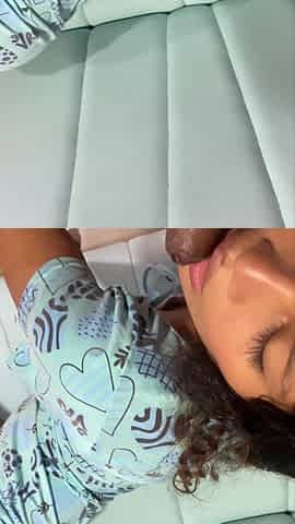 Petite Girl Fucks a Black Cock and Gets Covered in Cum