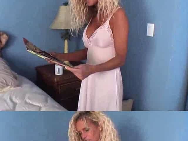 Handjob From a Blonde Babe