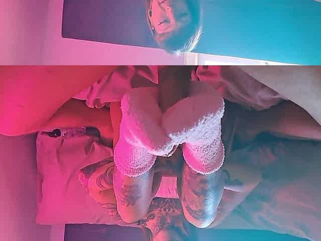 Pink Fluffy Sockjob JOI Huge Cumshot