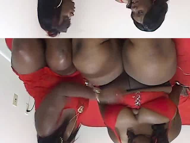 Giant ebony corpulent snatch licking fingering lesbo sex tool permeated