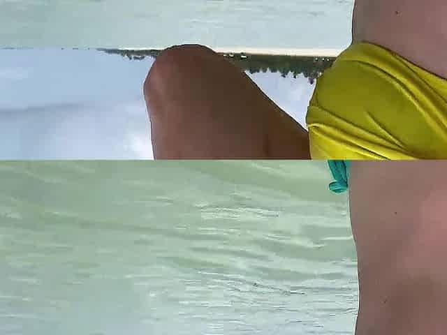 mother I'd like to fuck gets her booty drilled on a public beach