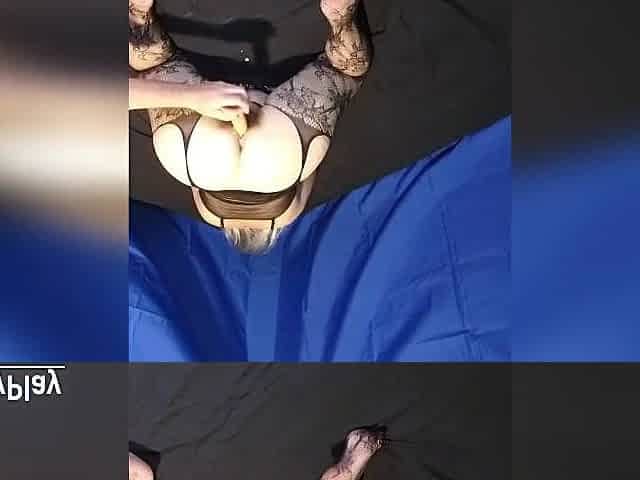 Creampie oozing anal fingering climax