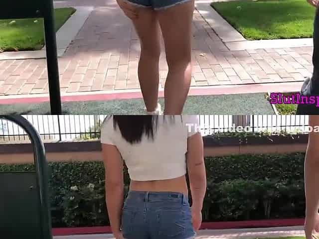 Skinny Slut On All Fours Sucking Dans Big Cock - Brooklyn Gray