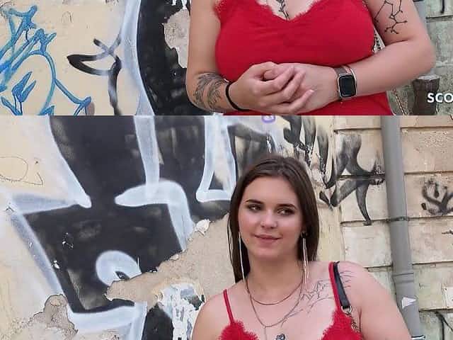 GERMAN SCOUT - CURVY BIG TITS TEEN TAYLEE WOOD PICKUP AND ROUGH FUCK AT STREET CASTING - Big tits