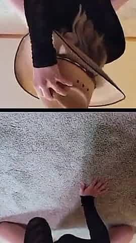 Blonde Hotwife in Body Stocking Fucks Her Husband Hard