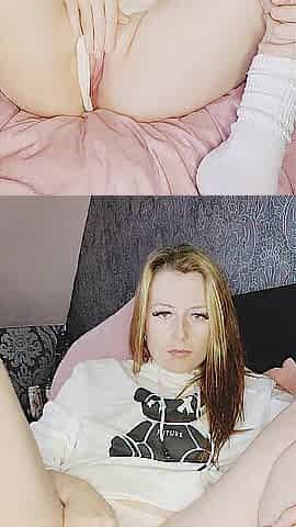 Irish cutie fingers her cunt during the time that no ones home