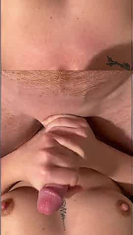 Groaning Tugjob With lotion and giant Jizz flow on my breasts. Do u like Groaning?