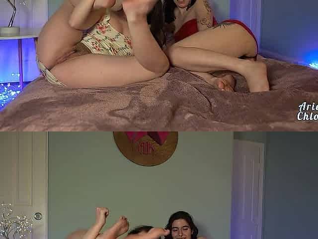GALS NIGHT LESBO HOOKUP Ariel King & Chloe Kreams
