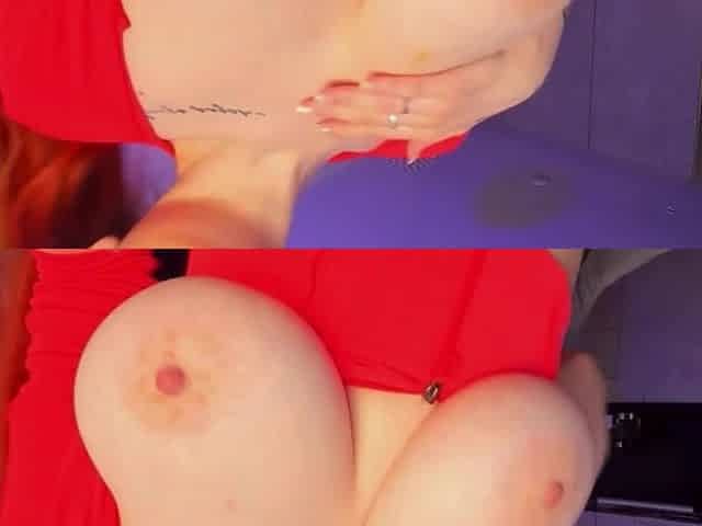 Stunning redhead reveals her perfect curves in sensual private moments