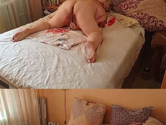 A Neighbor with a Big Round Ass, a Meaty Cunt and Sex Toys