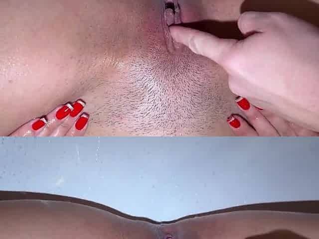 Compilation of unshaven and hairless cunt pissing! POV!