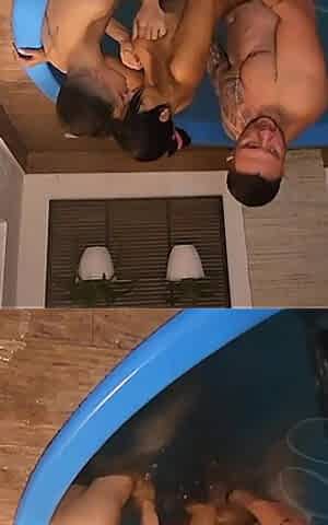We Left the Pool to Fuck in Bed