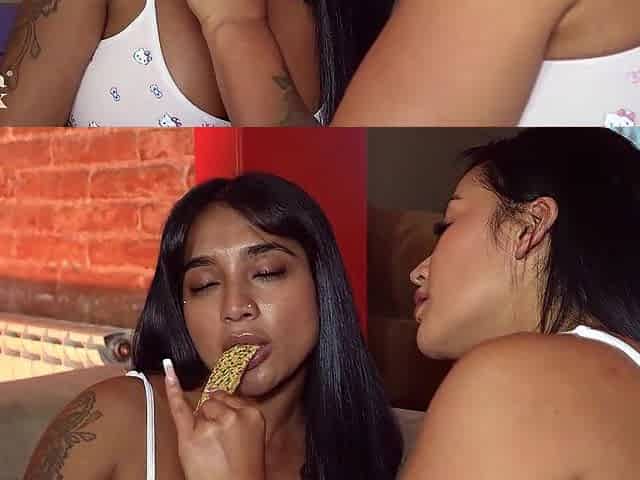 Stepsisters give in to joy and end up having sex - Mariana Martix and Yasmina Khan