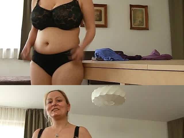 Blond Amateur With Large Natural Saggy Melons