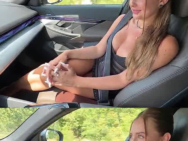 My girlfriend's ally enticed me right on the way home. I couldn't aid but bang her.