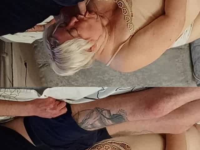 Insatiable Stepmom Sucks Cock and Swallows Cum