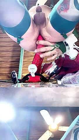 Going Outside My Home and Riding Lengthy Vibrator at the Wall My Sissy Butt
