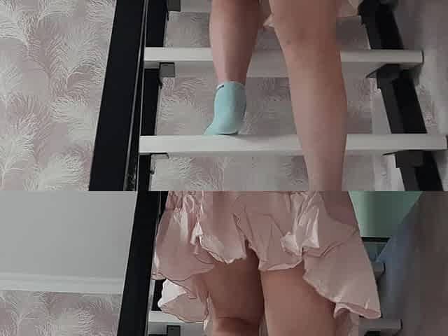 While Mommy Cleans up, I Look at Her Hairy Pussy.