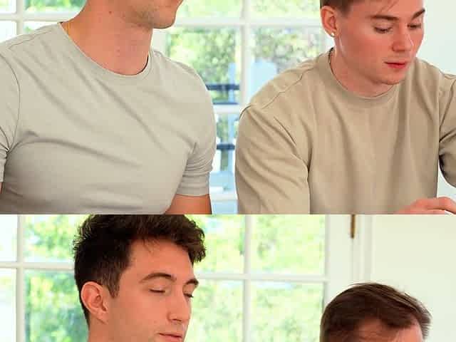 Perverted stepmom fucks stepson n buddy