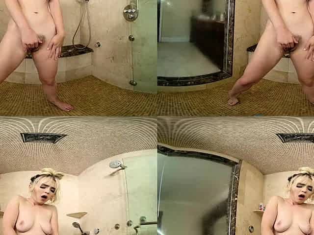 Teen Blonde Lilly Bell Caught Masturbating And Fucked VR