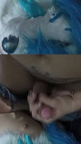 Angel cumming in horny Wolf