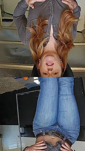 Redhead Fucks Ass and Pussy with Massive Plug Squirting Everywhere