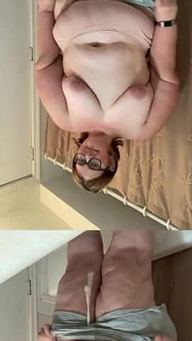 SSBBW disrobe and booty widen