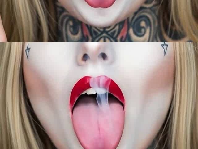 Smoke Fetish Smokin' Gal Red Lipstick Ai Episode