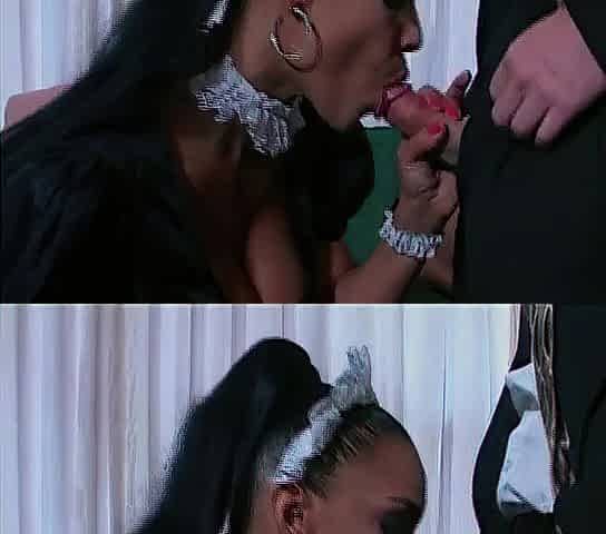 Ebony mother I'd like to fuck with large boobs seduces youthful businessman