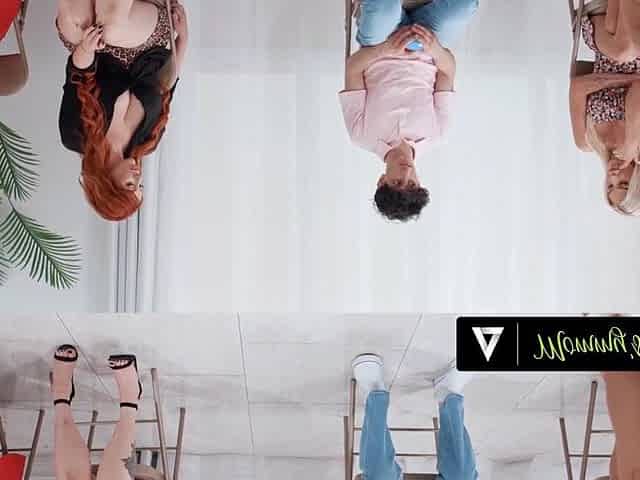 Horny MILFs REVERSE GANGBANG For One Lucky Creampie