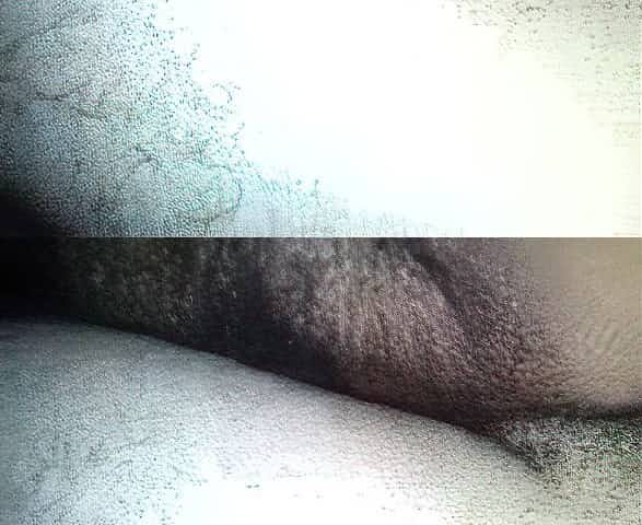 sticking and cumming on a hairy fat pussy