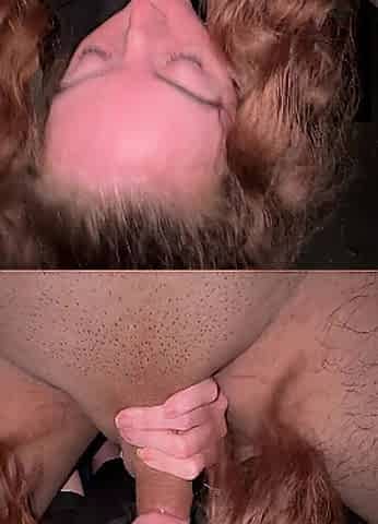 Cheating beauty likes sucking rod