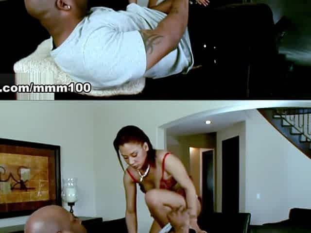 100% Black Fuck Holly Pink Ebony Young Babe Big Black Cock Mr Marcus Cumshot - MMM100