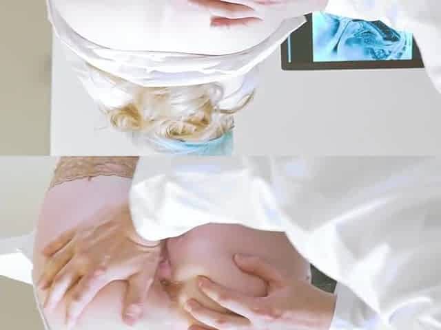Lustful Doctor Eats Vagina and Pounds Nurse in Gloves to Climax