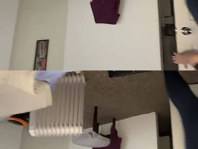 The fresh Maid came to Work Wearing Gym Clothing (FETISH)