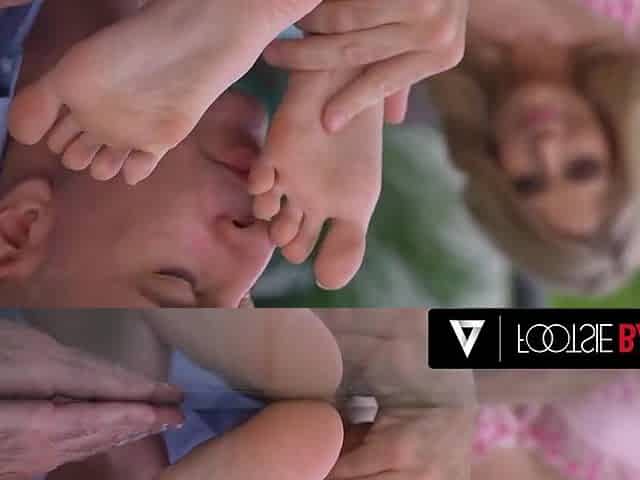 Toby Lockwood And Candee Licious - Hot Babe Gets Her Sexy Feet Licked During Wild Fuck