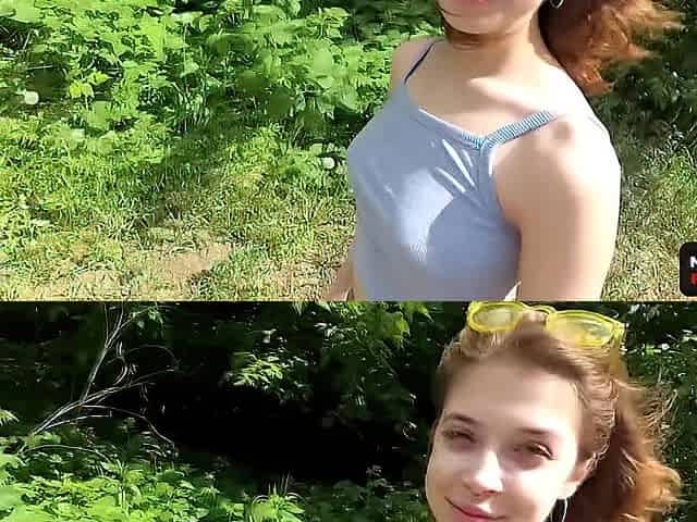 I wanna screw right now! Let's go to that forest and u will cum in my pants - POV