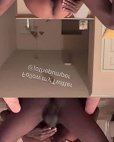 Twitter: Jothepumper) Lil black angel riding my weenie on the floor (Full clip)