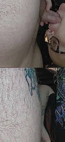 Deepthroat leads to a facial