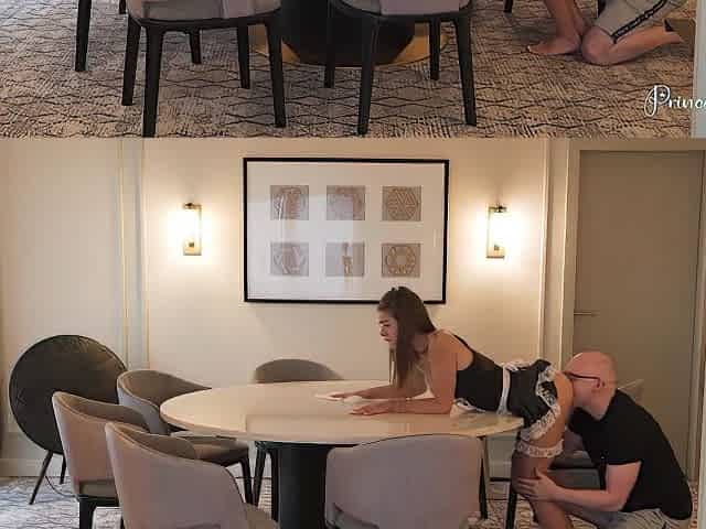 Rough doggystyle with money-shot - insane honey creampied in hotel room!