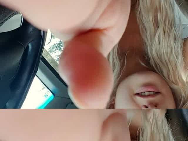 I screw myself in my truck and squirt snatch close up