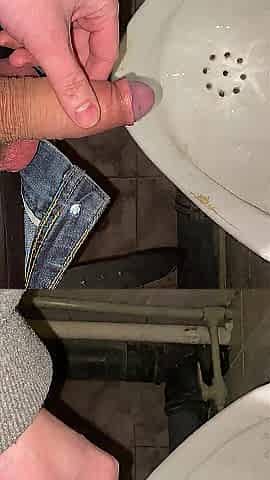I pee in the public water closet POV