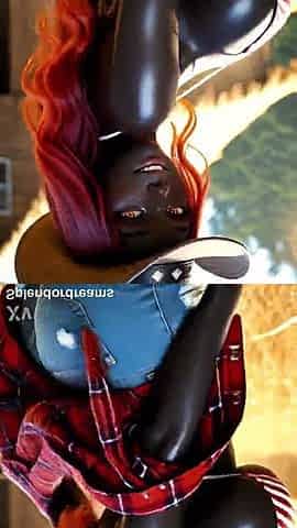 American Fantasy: Black Farm Cutie Tease [AI-Animated]