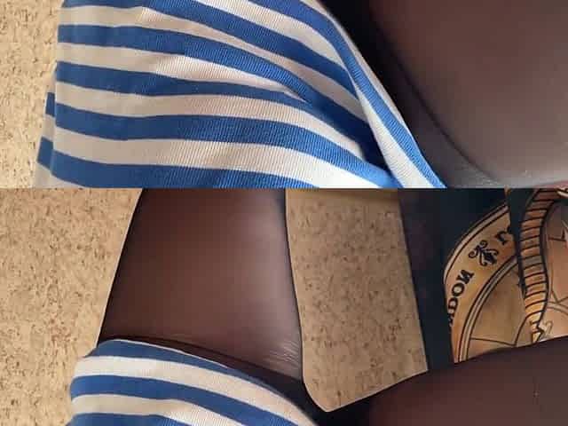 Fetish Sexy Sheer Pantyhose No Panties Petting Myself