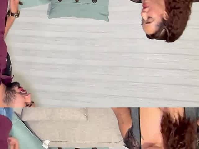 Fat stepmom gets her wet and shaved pussy drilled by her naughty stepson