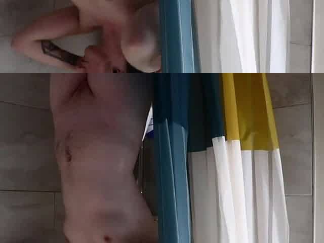 Playing with myself in the shower ;three
