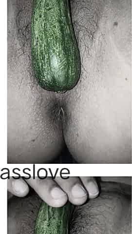 Cucumber Put in the Ass of a Female Friend