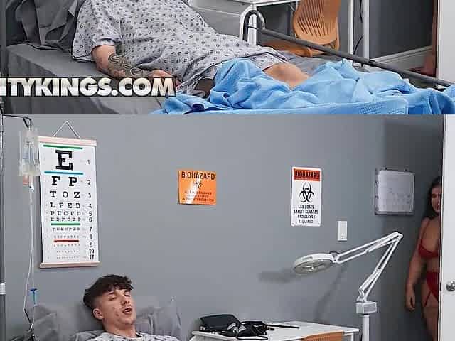 REALITY KINGS - Hot Nurse Lissa Aires Delivers Steamy Bedside Care And Titty Therapy For Her Fortunate Patient