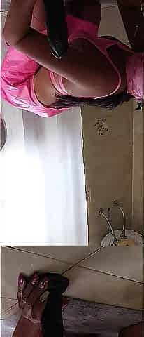 mother I'd like to fuck enjoying herself with two large dildos, using all her holes