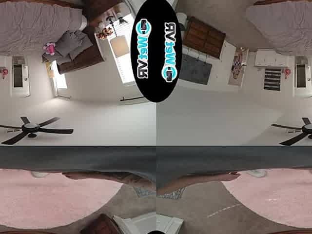 WETVR Hawt Sorority Blond Sneaks In Her Boyfriend For A Sexy VR Screw